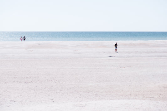 Walking through the light